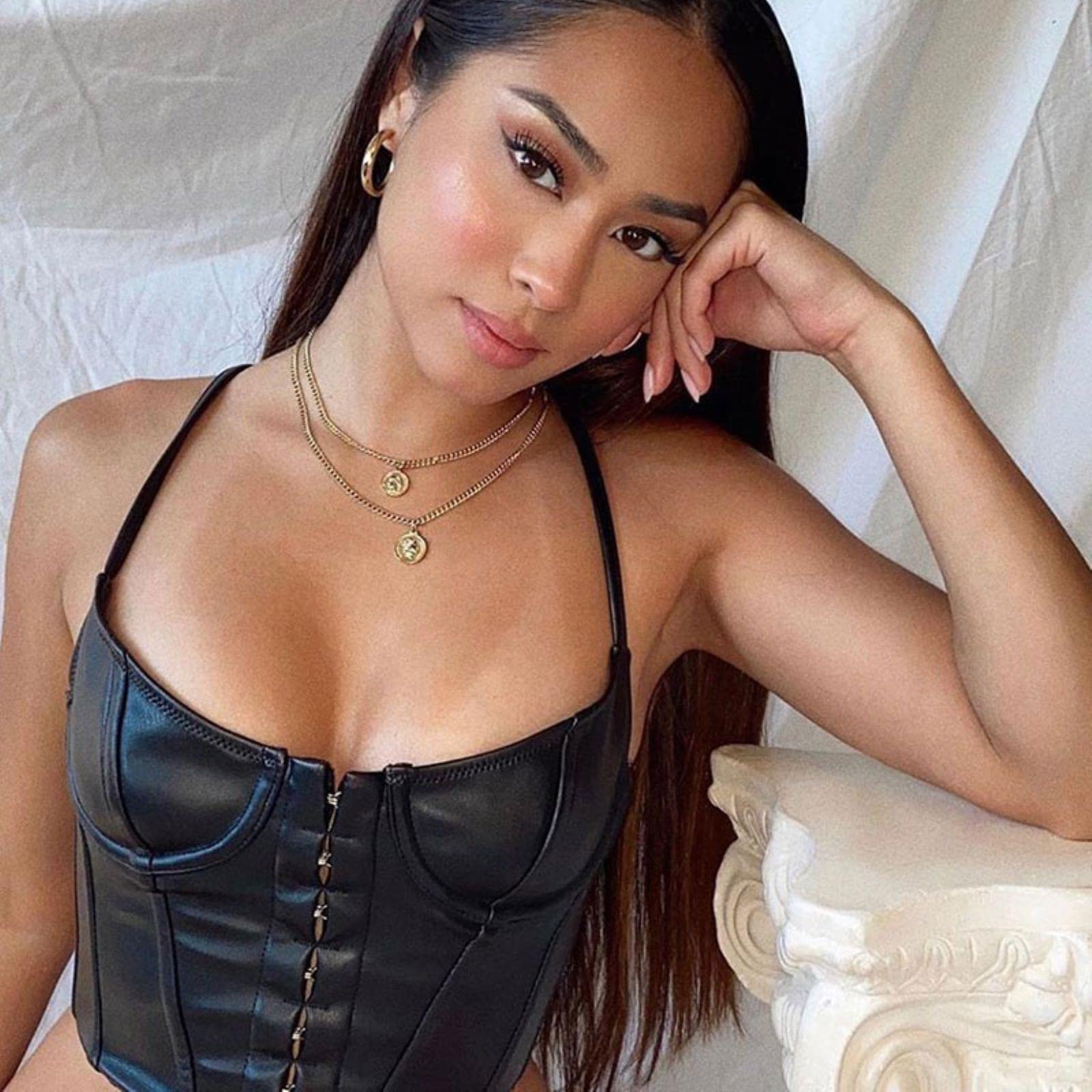 Corsetto estivo da donna di modo sexy scollato bustier imbracatura crop top skinny slim push up gilet canotta per le vacanze club party
