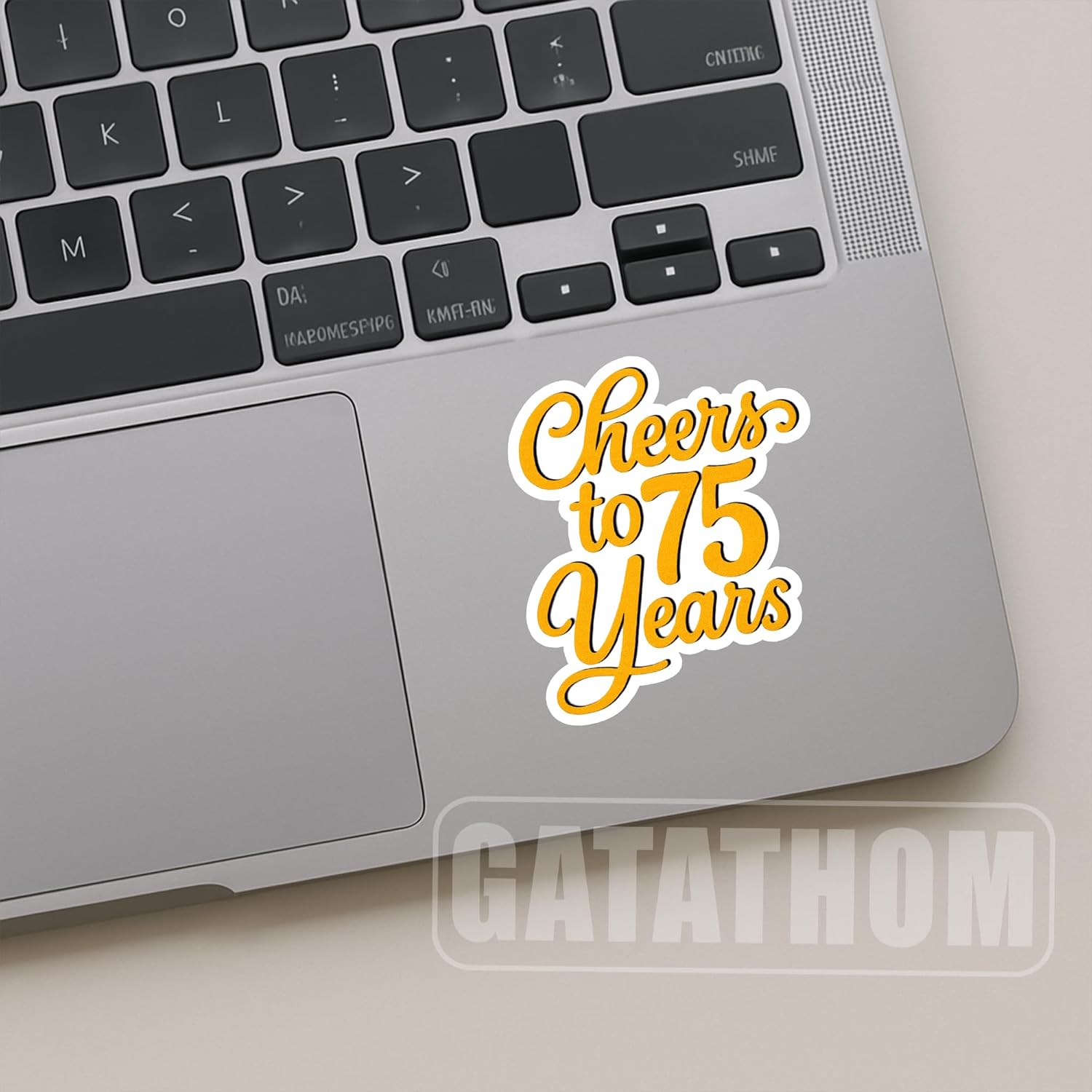 (3PCS) Cheers to 75 Years Stickers – Happy 75th Birthday and Anniversary Sticker – Waterproof Vinyl Decals for Party Decoration, Gift Wrapping, Water Bottles, Scrapbooks, Laptops, 3" - Image 3