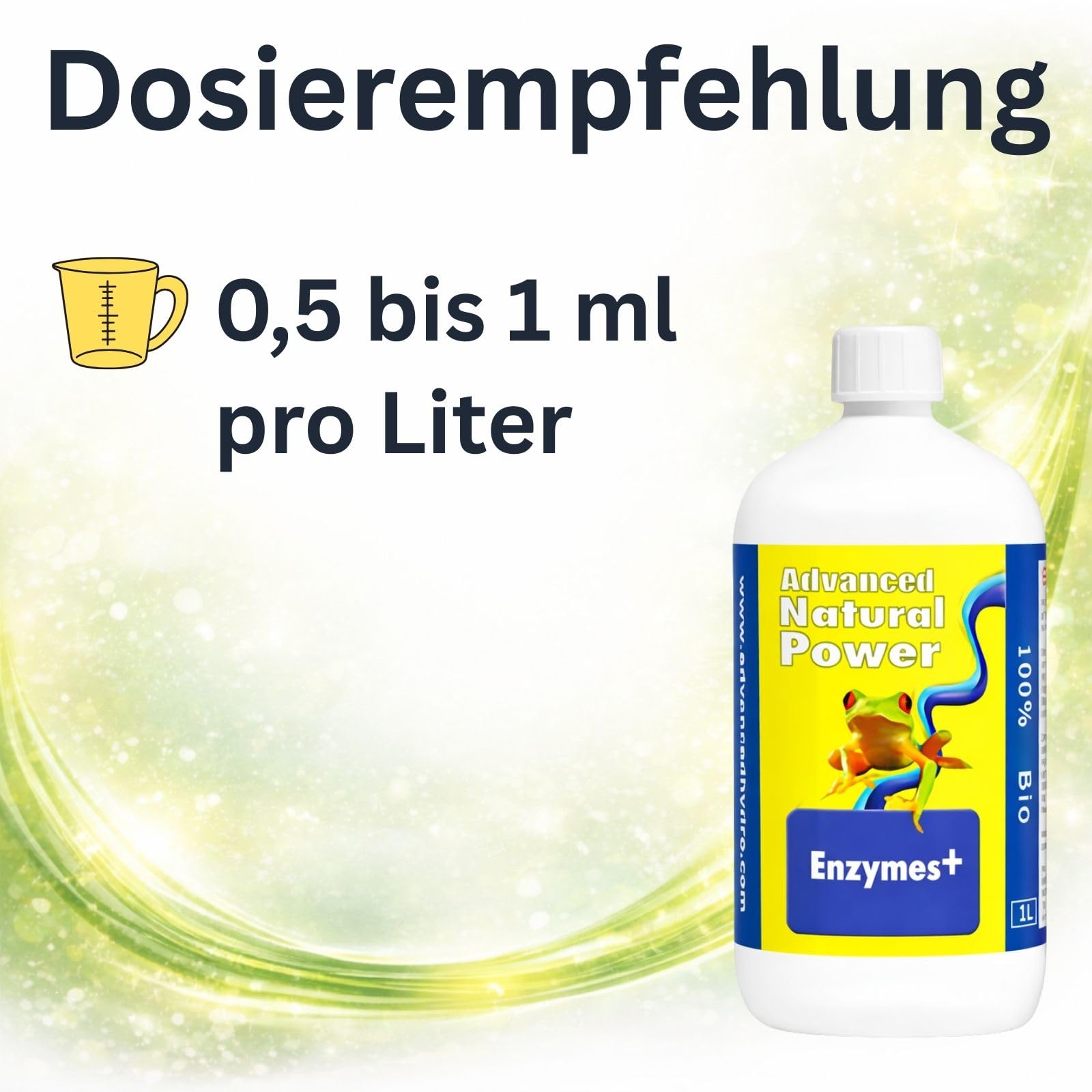 Weedness Advanced Hydroponics Enzyme Plus 1 Liter - Grow Anbau Indoor Dünger Substrat Reiniger Erde Flüssigdünger Organischer Dünger Bio