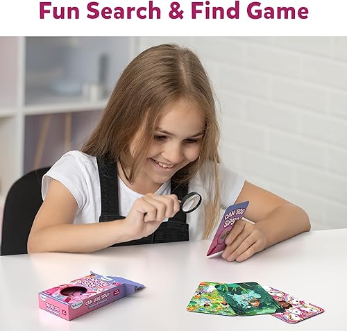 Miniatura 4 de Skillmatics Recuerdos de fiesta (paquete de 15)  Juego de tarjetas de unicornios y princesas con texto en inglés Can You Spy para bolsas de regalos