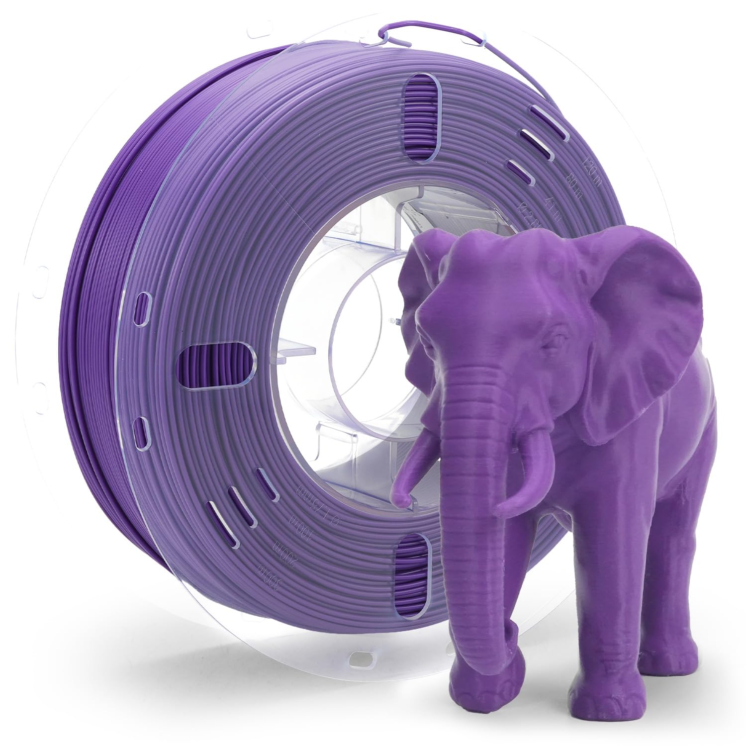 Voxelab PLA Pro Filament - 1kg Purple 3D Printing -13