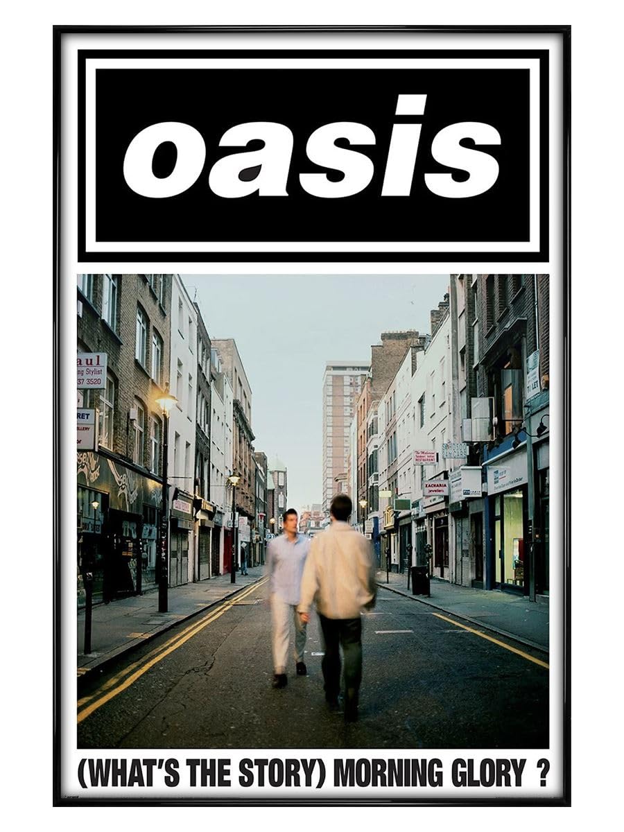 Oasis (What's The Story Morning Glory) Maxi Poster - Black Gloss Framed