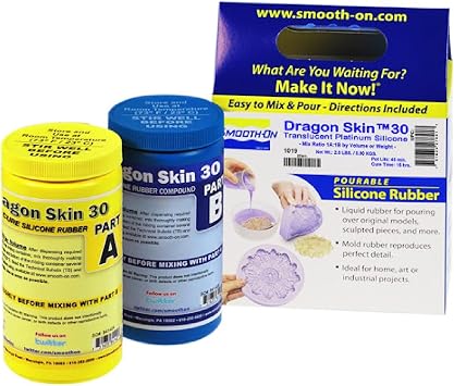 Smooth-On Dragon SkinTM 30 Mold Making & Special Effects Platinum Cure Silicone Rubber - Trial Unit