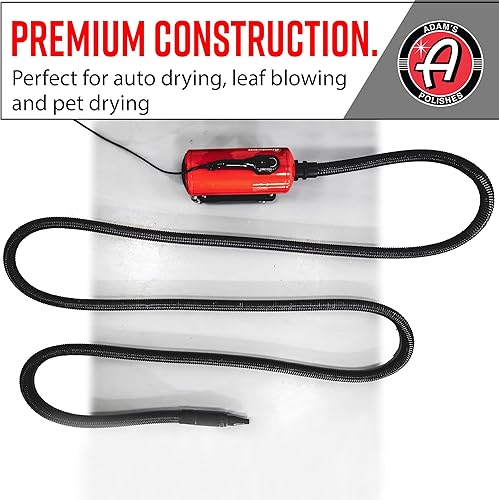 Vista 7 de Adam's Polishes Air Cannon - Soplador de secadora de automóvil - Potente lavado de detalles Secadores filtrados, sopladores y cuchillas más