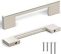 Vista 8 de Southern Hills Tiradores de gabinete de níquel cepillado – 3.780 in – Manijas de cajón de níquel satinado, manijas de gabinete de cocina modernas