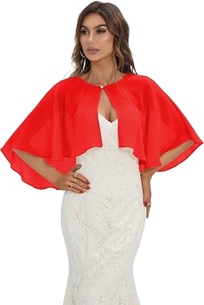 Chiffon Capelet Soft capes Shawls and Wraps for Evening Dress Wedding Cape 1920s shawl accessories for women flapper Cover Up