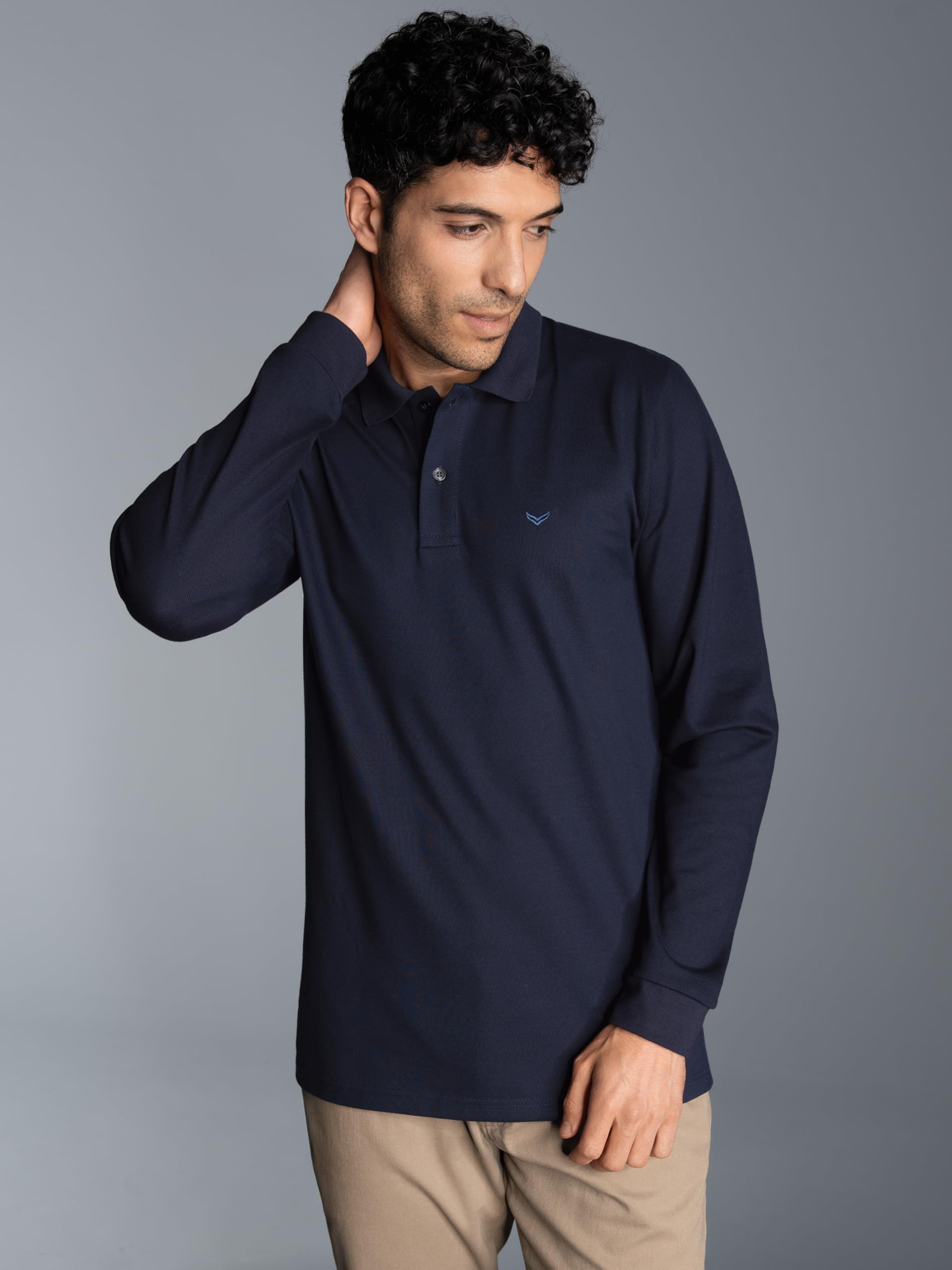 TRIGEMA Langarm Poloshirt mit Armbündchen