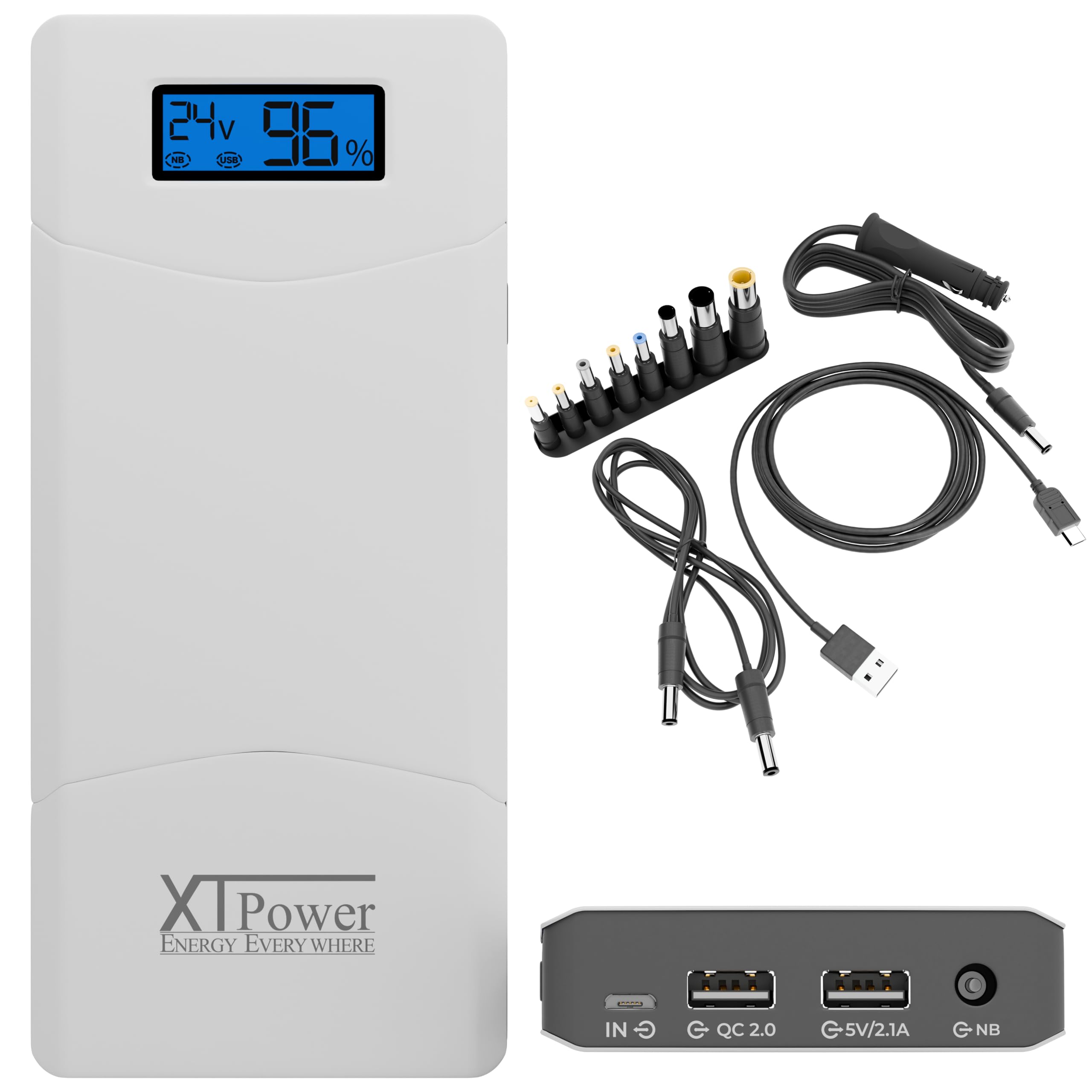 PowerBank 15600 MAh Con Display LED – Uscita DC 65W E QC3.0 – Ricarica Rapida Per Laptop, Smartphone E Tablet - 3