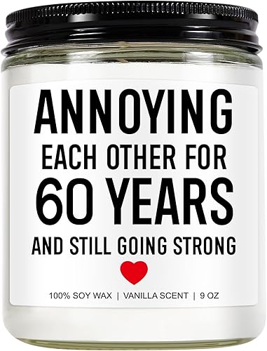 Funny Scented Candle, 60th - Diamond Anniversary Gifts For Her