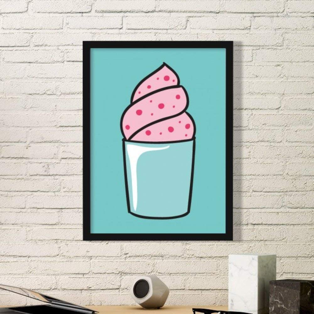Cadre photo bois noir pour remplacer un mur vide peinture glace rose décorative