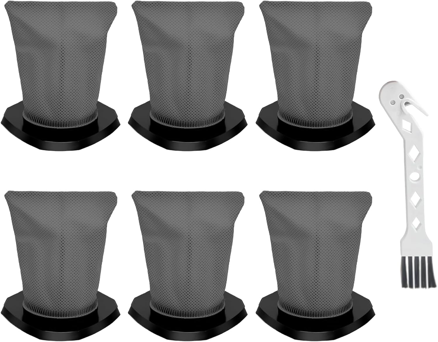 F114 HEPA Filter Replacement Compatible with Dirt Devil Power Express Lite Vacuum,Compatible with Models SD22020 SD22030 SD22020B, Part AD40114, 6Pack Vacuum Filter with 1 Cleaning Brush