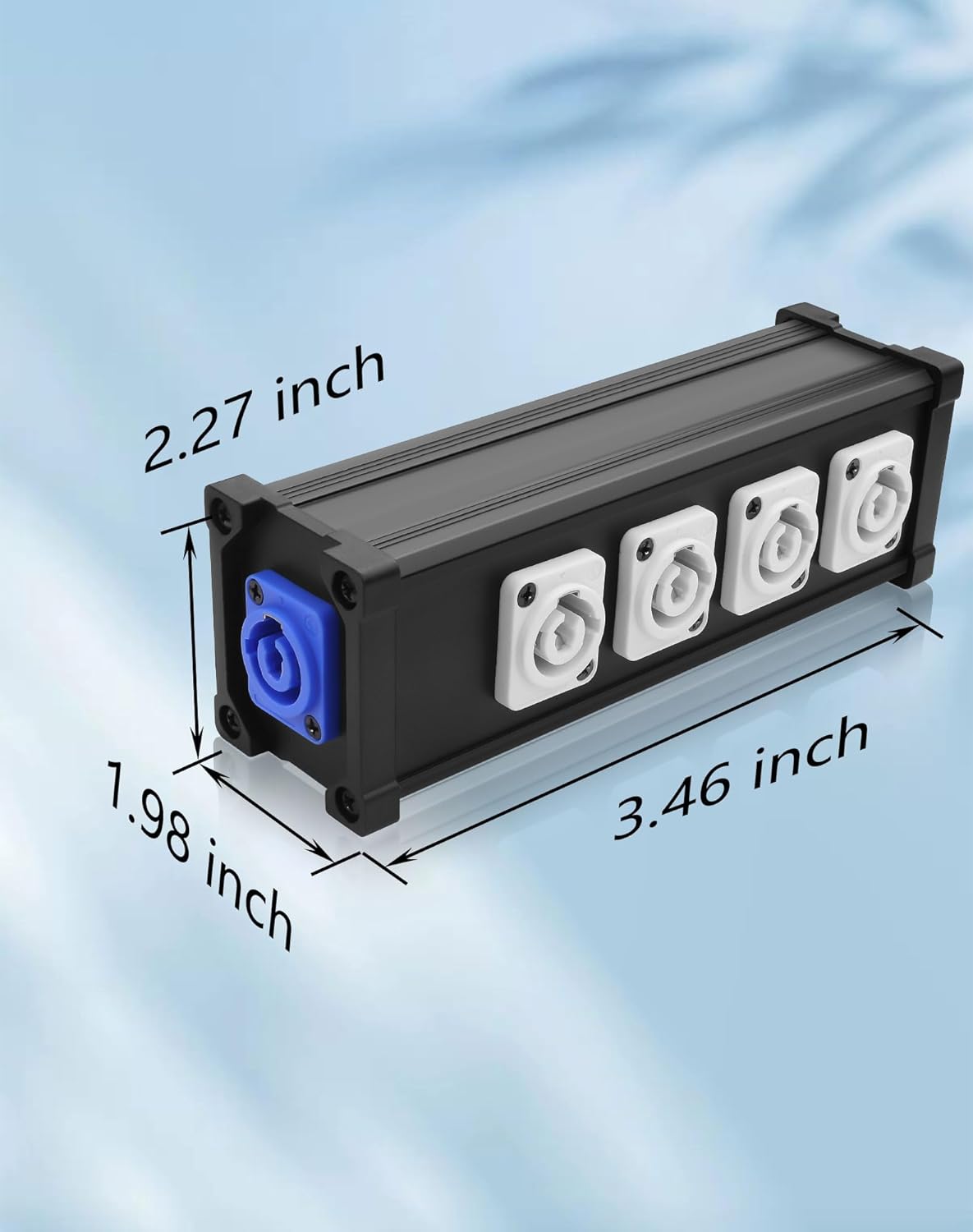 CERRXIAN 4 Channel Multi PowerCon Power Cable Breakout for Stage Lights, LED Screens, Moving Heads & Pro Audio and More