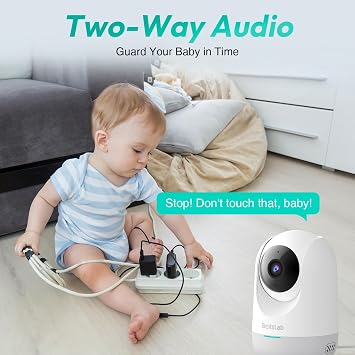 Botslab C211 2K Pro WiFi 360° Akıllı Güvenlik Kamerası İç Mekan IP Kamera Bebek Monitörü Evcil Hayvan Kamerası Hareket Algılama İnsan Takibi İki Yönlü Ses Gece Görüşü