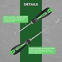 Vista 6 de Juego de 8 Picos y Ganchos, Juego de Ganchos Automotrices de Precisión, Extractor Removedor de Sellos de Aceite/Juntas Tóricas para Auto con Mini