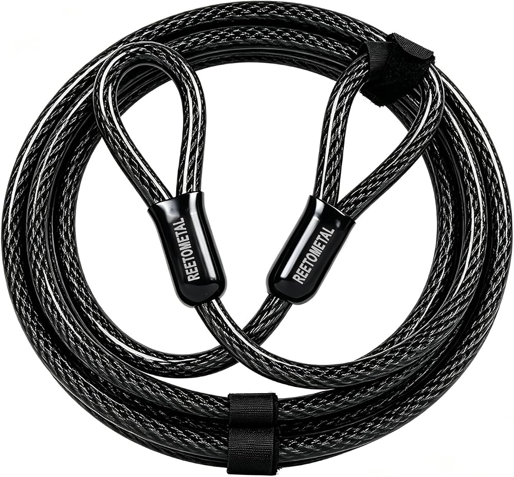 루프가 있는 튼튼한 보안 케이블 12mm(1/2인치) X3m(10피트) — 사진 1