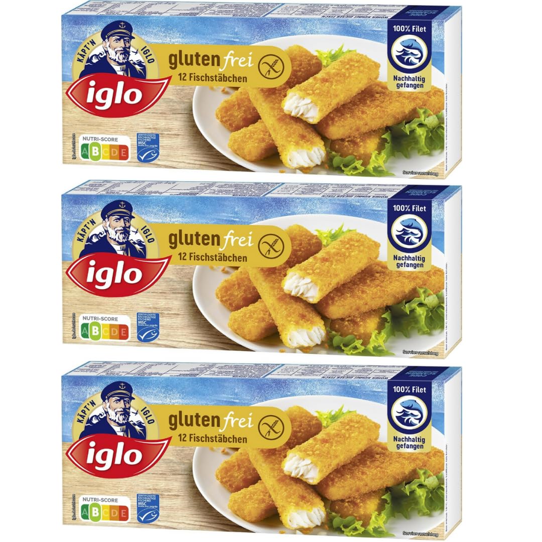Iglo Fischstäbchen glutenfrei 360g 3er Pack