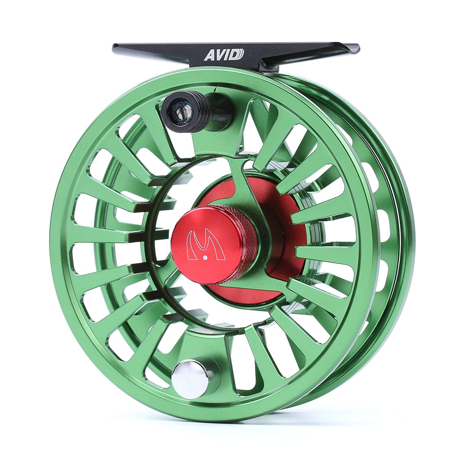 MAXIMUMCATCH M Avid Series Best Value Fly Fishing Reel- 1/3, 3/4, 5/6, 7/8, 9/10-5 Color Available (Green, 7/8wt)