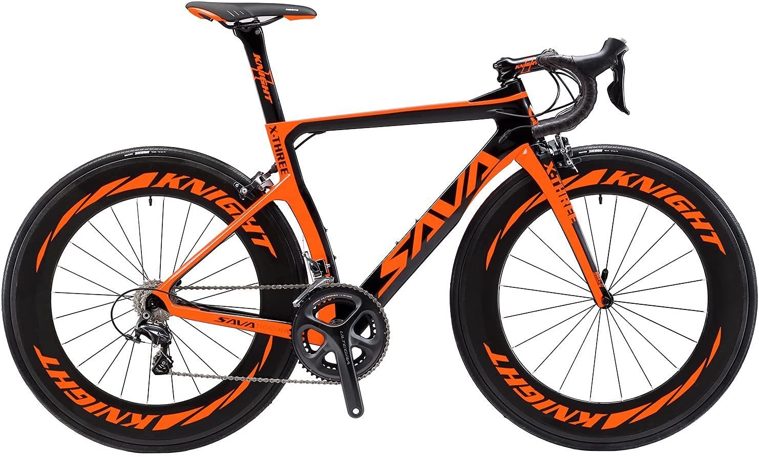 SAVADECK Phantom 2.0 Carbon Fiber Road Bike 700C Carbon Frame Racing Bicycle with Shimano Ultegra 80