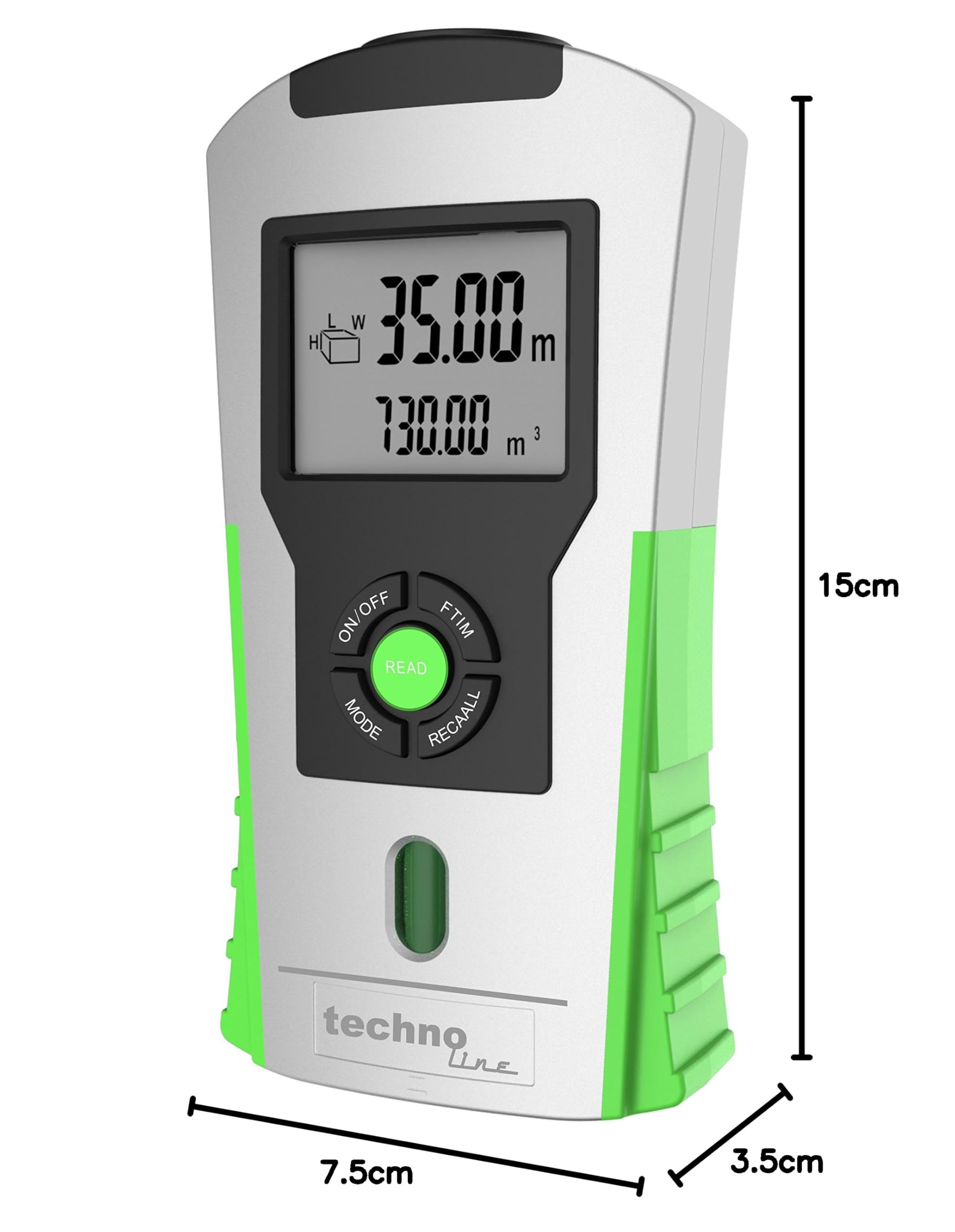 Technoline Télémètre à ultrasons WZ 1100, argent – Vert