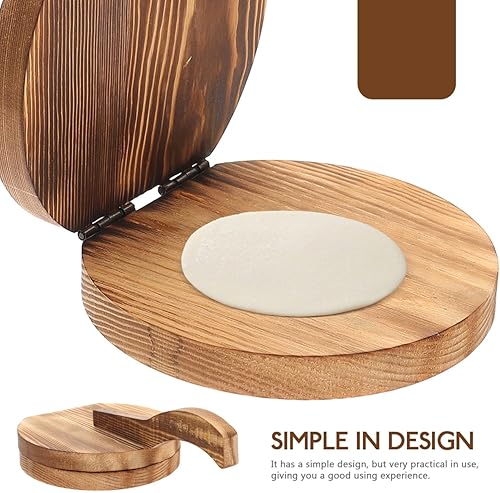 Miniatura 3 de FELTECHELECTR Herramienta de prensa de bola de masa de madera para hacer envoltorios de albóndigas, ideal para ravioles Pierogi, Wonton y tortillas,