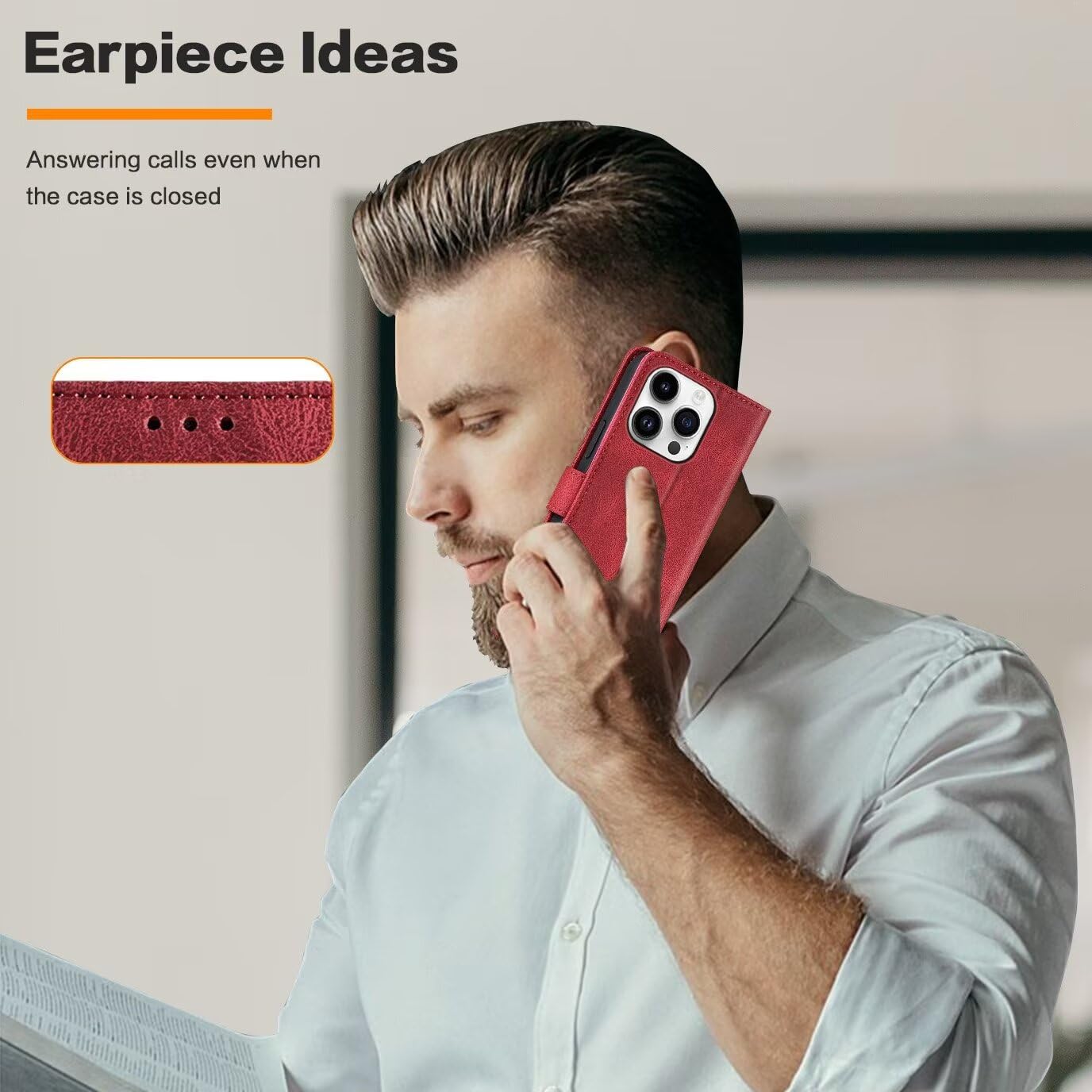 GoodcAcy Cover per Xiaomi Poco X7 Pro,Flip Caso in PU Pelle Premium Portafoglio Custodia [Kickstand] [Slot per Schede] [Chiusura Magnetica] per Xiaomi Poco X7 Pro-Rosso