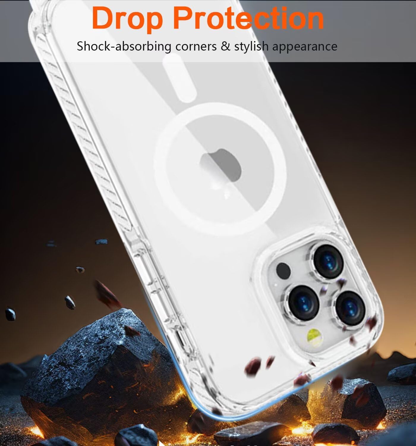 Custodia Magnetica Per IPhone 16 Pro Max Con Cordino - Traslucida, Antiurto E Compatibile MagSafe - Foto 5