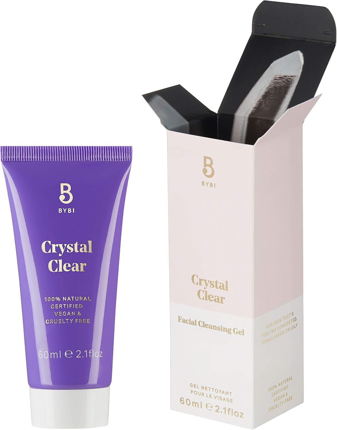 BYBI Beauty Crystal Clear Gel, White, 60 ml (Pack of 1) - Image 3