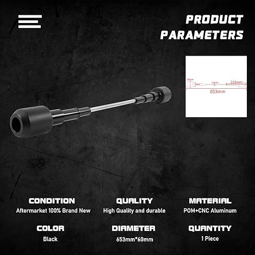 Miniatura 3 de Protector de motor de motocicleta, protector lateral deslizante, protección contra caídas compatible con D-ucati Scrambler 400/800 2017 2018 2019