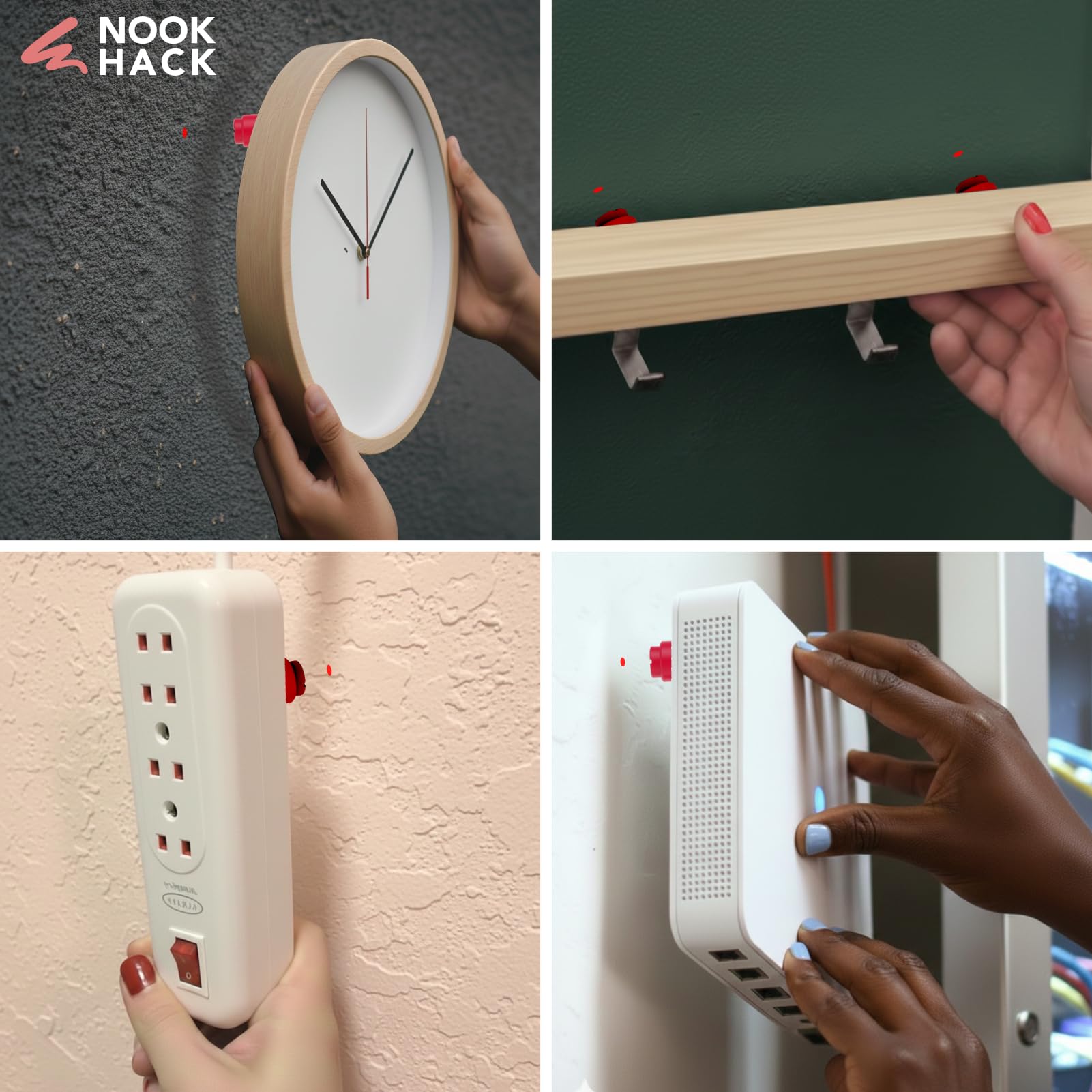 Herramienta DOTY Para Colgar Cuadros – Marcador De Pared Con Nivel Y Almohadillas Adhesivas, Cuelga Fácil Y Sin Errores