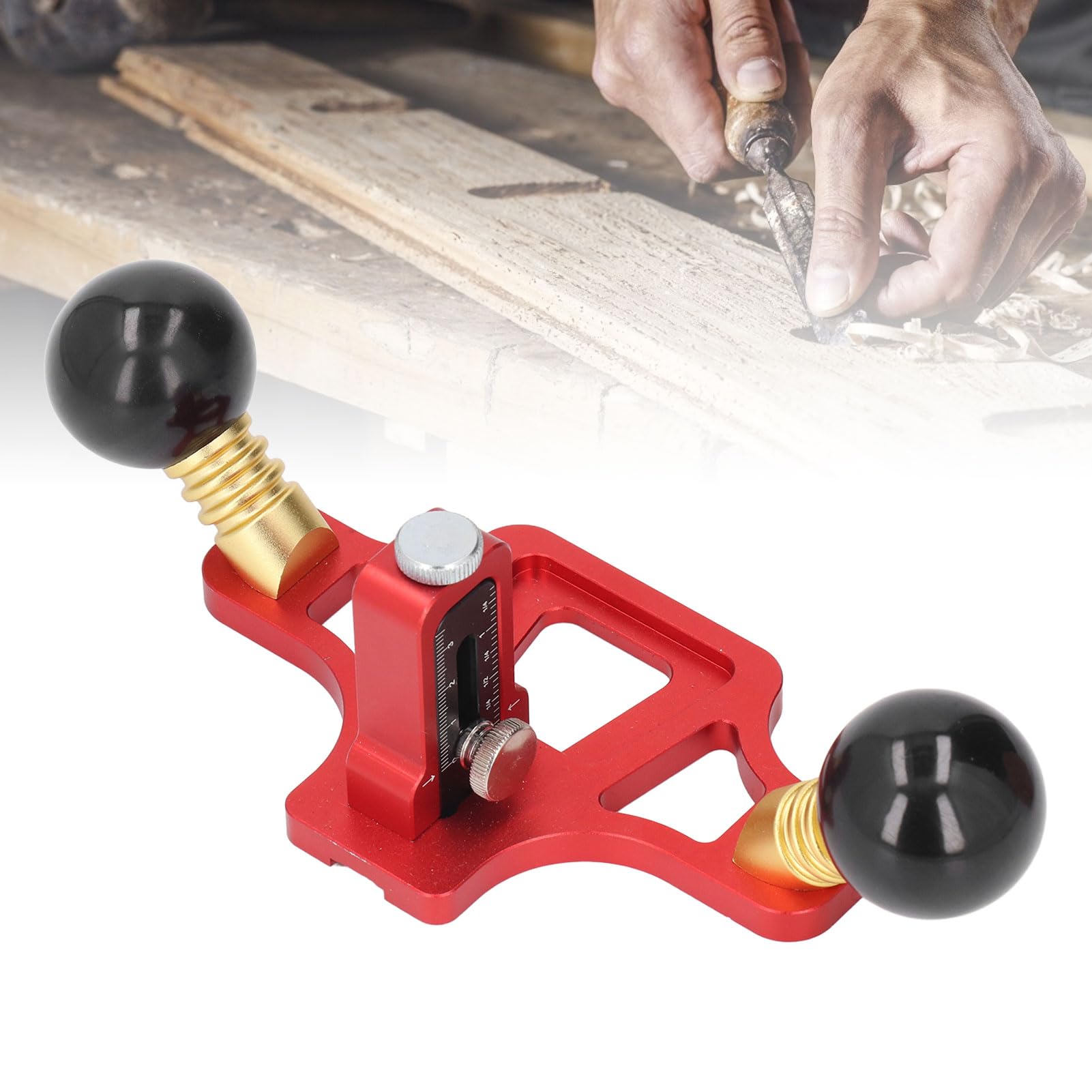 Utensile per Scanalatura Portatile Regolabile per Fresatrice per Professionisti della Lavorazione del Legno, Design Compatto in Lega di Alluminio, Lama in Acciaio Ad Alto Tenore di Carbonio,