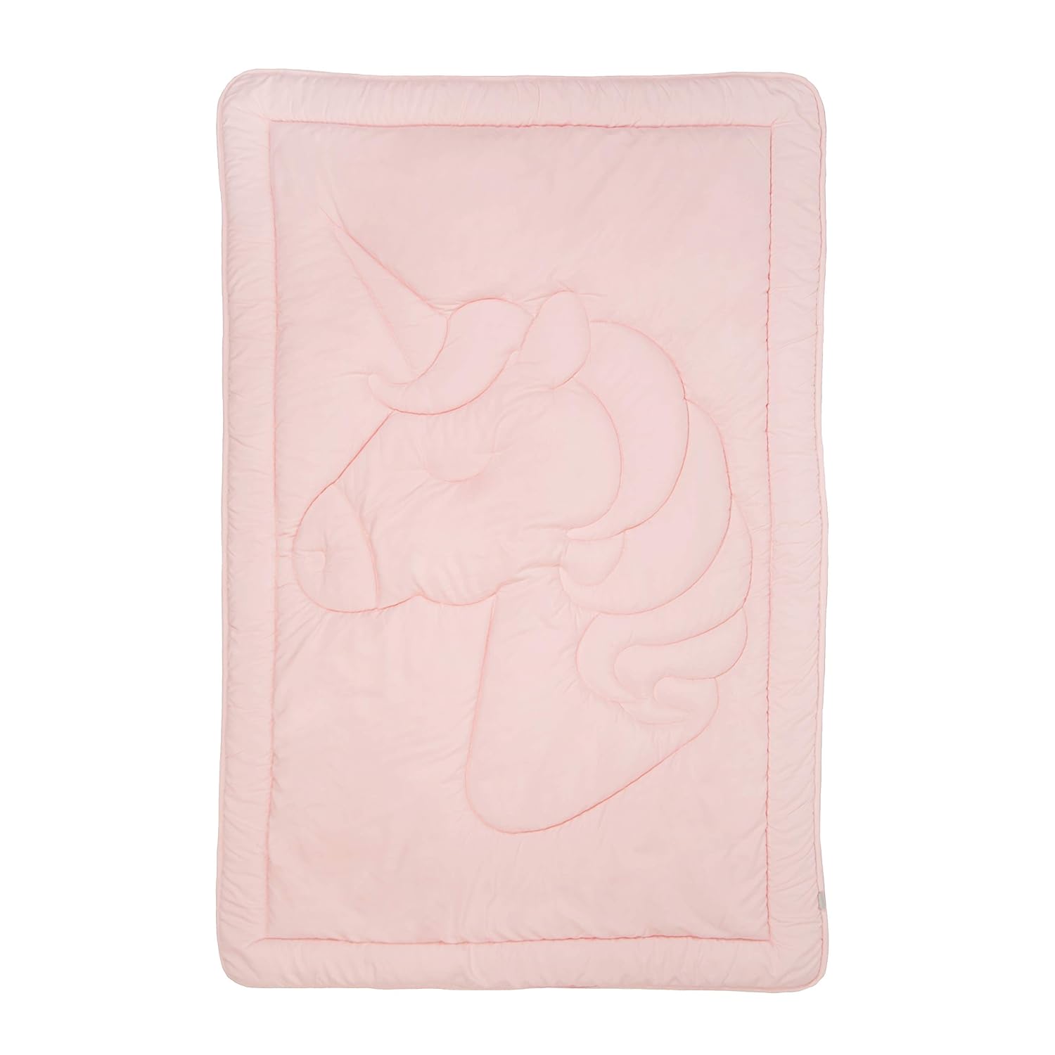 Tadpoles Quilted Toddler Comforter, Unicorn Pattern, Pink