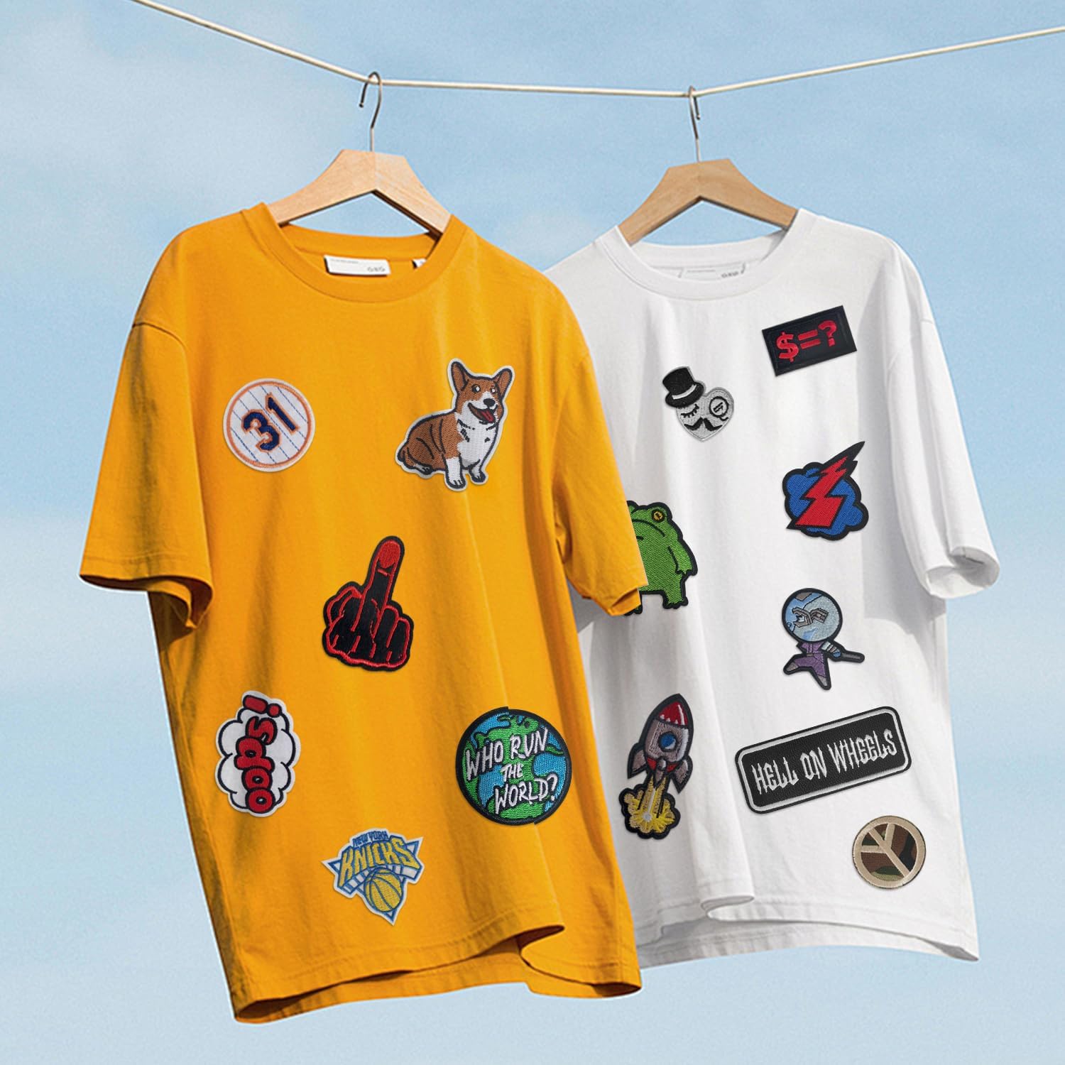 100Pcs Random Assorted Styles Embroidered Patches, Sew on/Iron on Patch Applique for Clothes, Dress, Hat, Jeans, DIY Accessories - Image 5