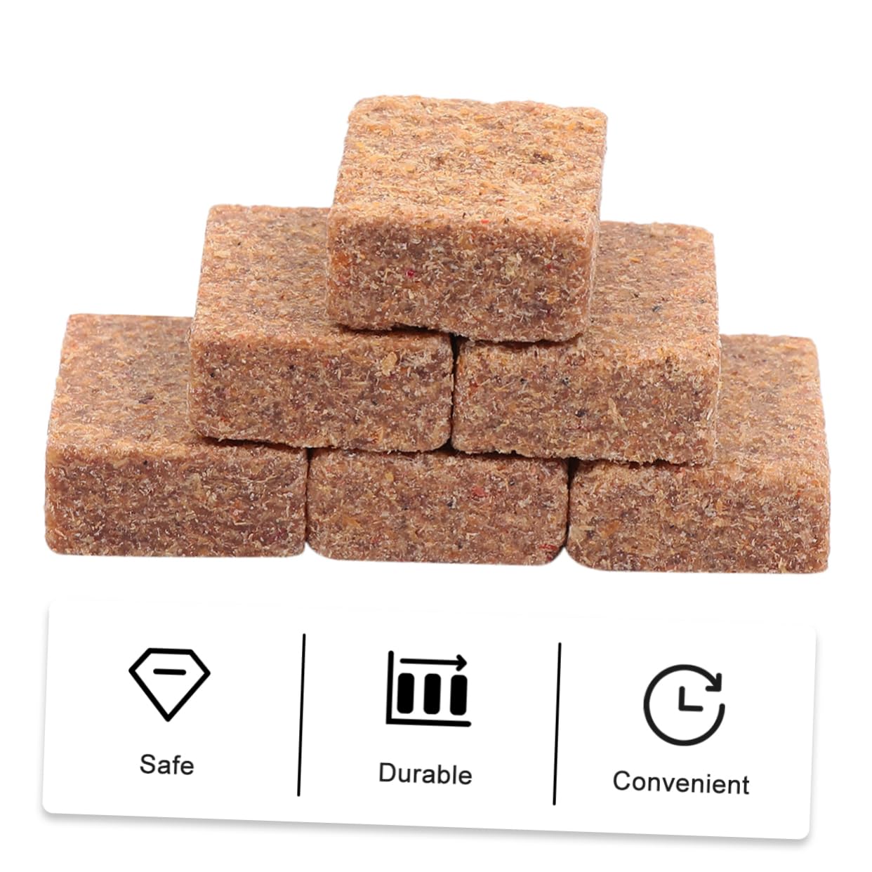 Milisten 50Pcs Outdoor Burning Blocks Lightweight Combustion Supporting Blocks for Campfires BBQ Grills and Fire Pits Easy to Use Fire Starters for Camping and Survival