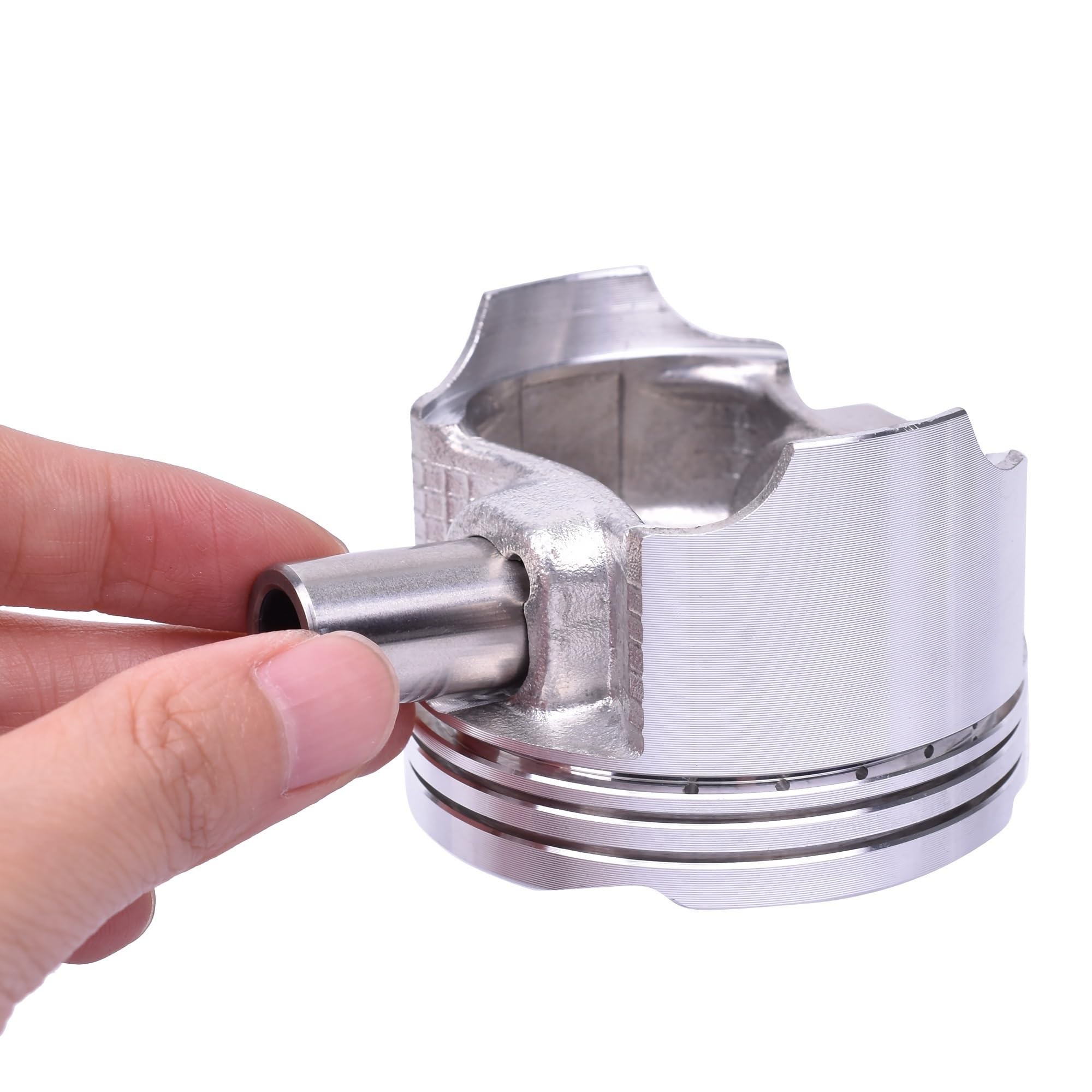 Juego de 4 Anillos de pison for Motor de Motocicleta, 55 mm, 55,25 mm, 55,5 mm, 55,75 mm y 56 mm for CB400 Super Bol D'or 2005-2022 CB 400 Piezas del Motor(55.75mm)