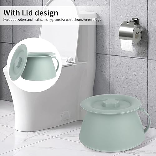 Miniatura 39 de Olla de cámara para orinal, ollas de orina, cubo de orina, orinal, orinario de cabecera con tapas para evitar olores, adecuado para niños, mujeres