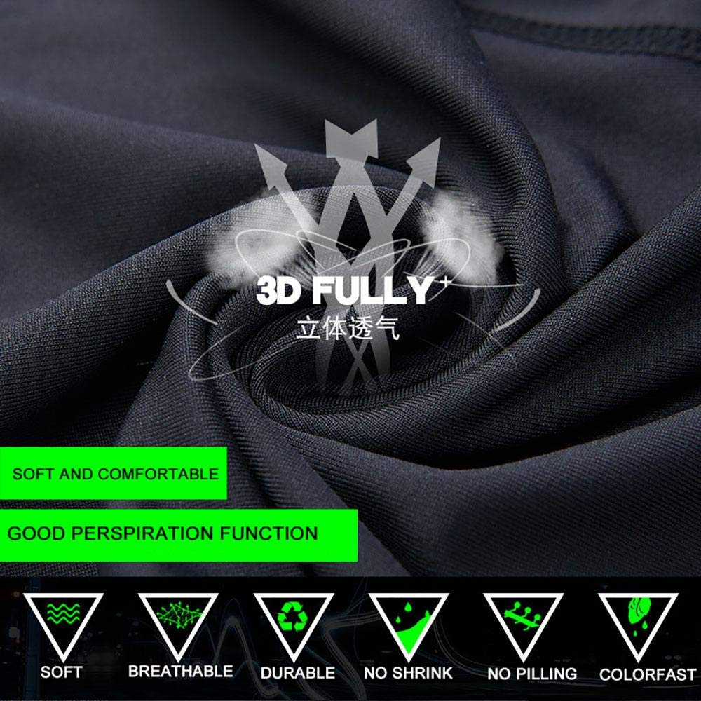 Moxilyn Maillot Cyclisme Homme Tenue,Respirant Maillot Velo Route avec 20D Gel Tenue VTT SéChage Rapid Shirt Cycliste