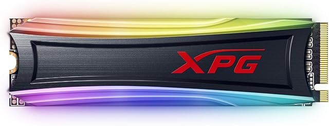 ADATA XPG S40G 512GB RGB M.2 Internal Solid State Drive Gaming-SSD Hard Disk, black, AS40G-512GT-C
