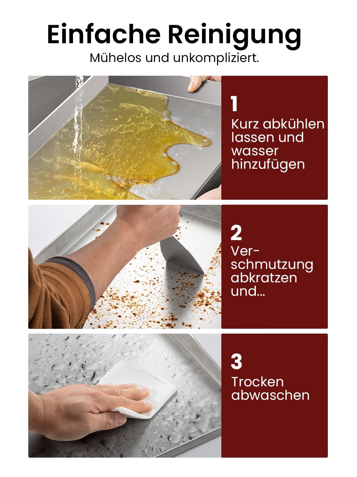 Youyijia Piastra per Barbecue Plancha in Acciaio Inox Massiccio da 4 mm con 2 Griglie e una Spazzola, Griglia a Gas con Angoli Sigillati, Perfetta per Barbecue a Gas e a Carbonella