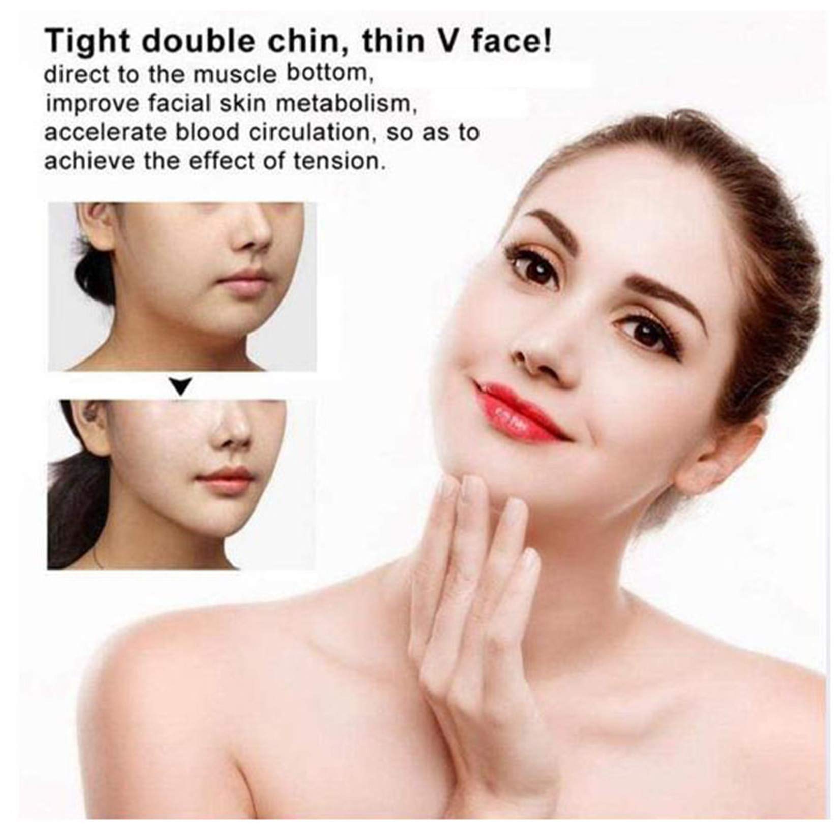 V-Face Lifting Instrument, fotonoterapia LED Micro-Current Viso Dimagrante Massaggiatore Massaggiatore Modellante a V Viso Strumento per Il Lifting del Viso, Doppio Mento a Forma di V per Sollevare