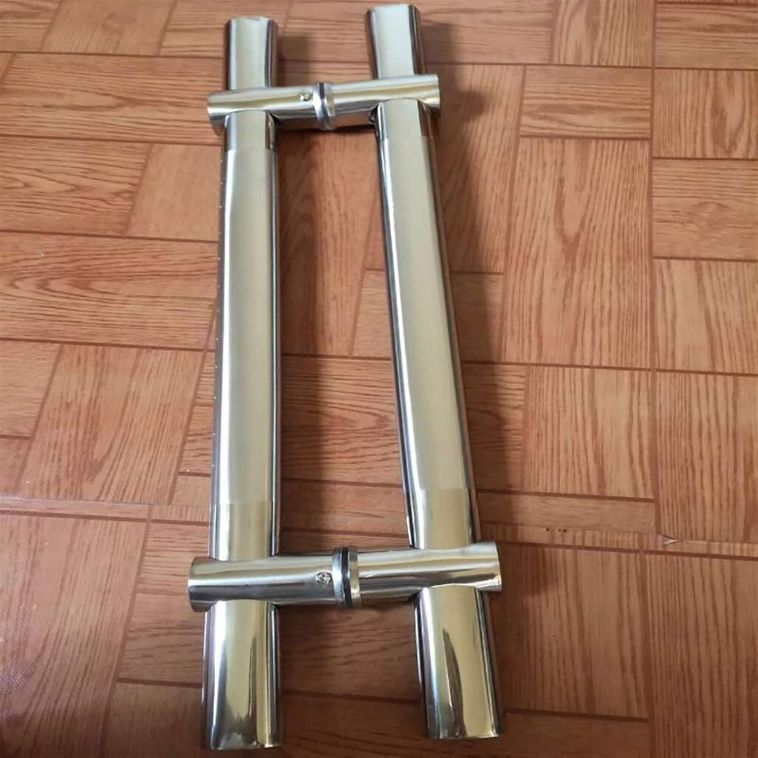 Door Handle-Adjustable Hole Spacing,Heavy-Duty Stainless Steel Glass Door Push-Pull Handle/Sliding Barn Door Handle-5 Lengths (Size : Length 1000mm)