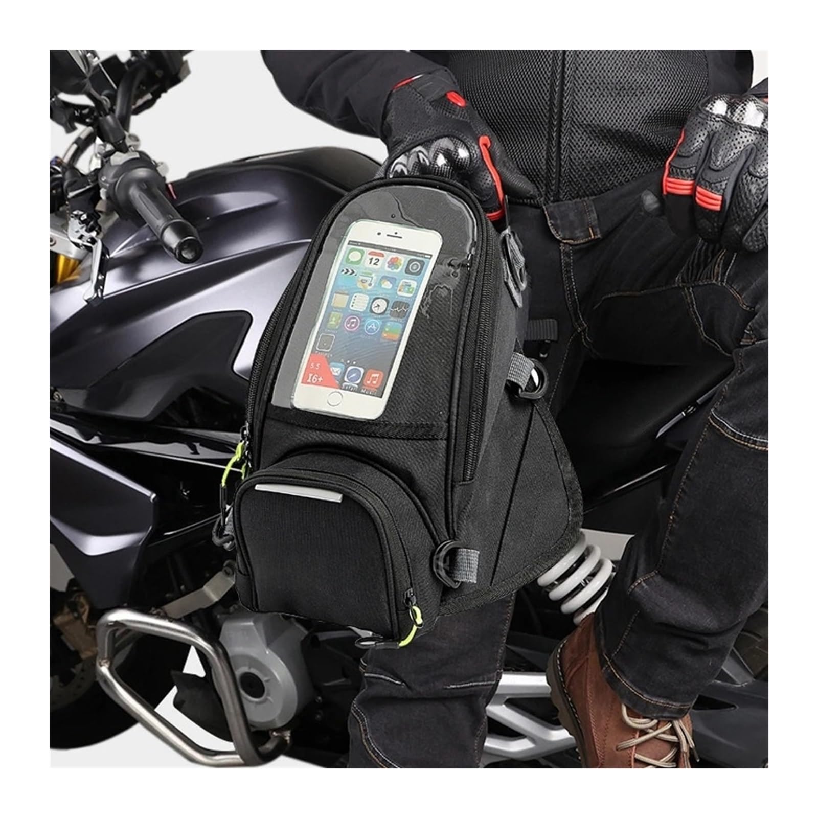 Magnetischer Motorrad-Tankrucksack Für Zontes G1 125 ZT125 ZT125U ZT U 310X Zubehör Motorrad: Neue Multifunktionale Handy-Navigations-Tanktasche