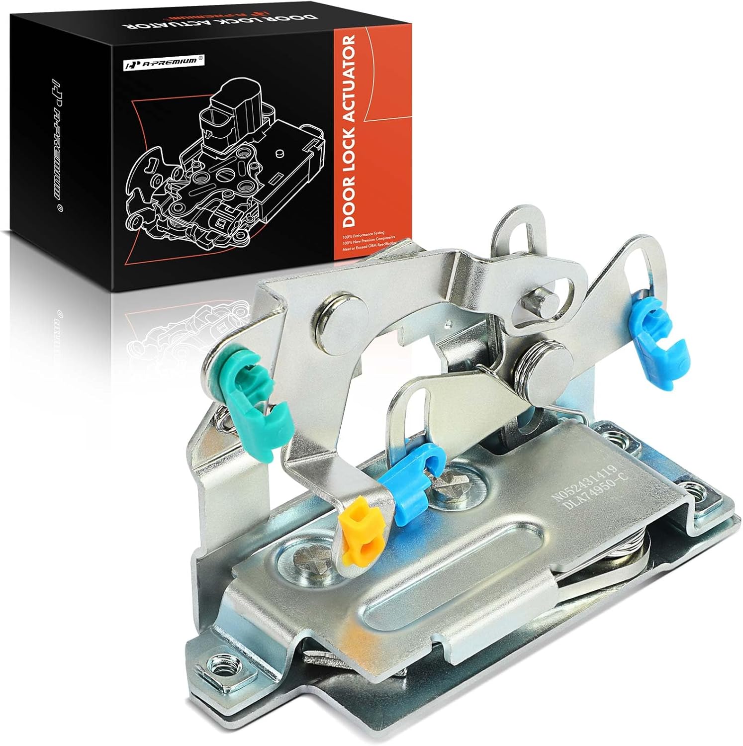 A-Premium Front Right Passenger Side Door Lock Actuator Compatible with Jeep Wrangler 1987-1995, with Half Door