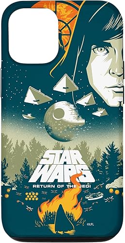 Miniatura 28 de Funda para iPhone 15 Pro Max con póster de película retro ilustrada de Star Wars El regreso del Jedi