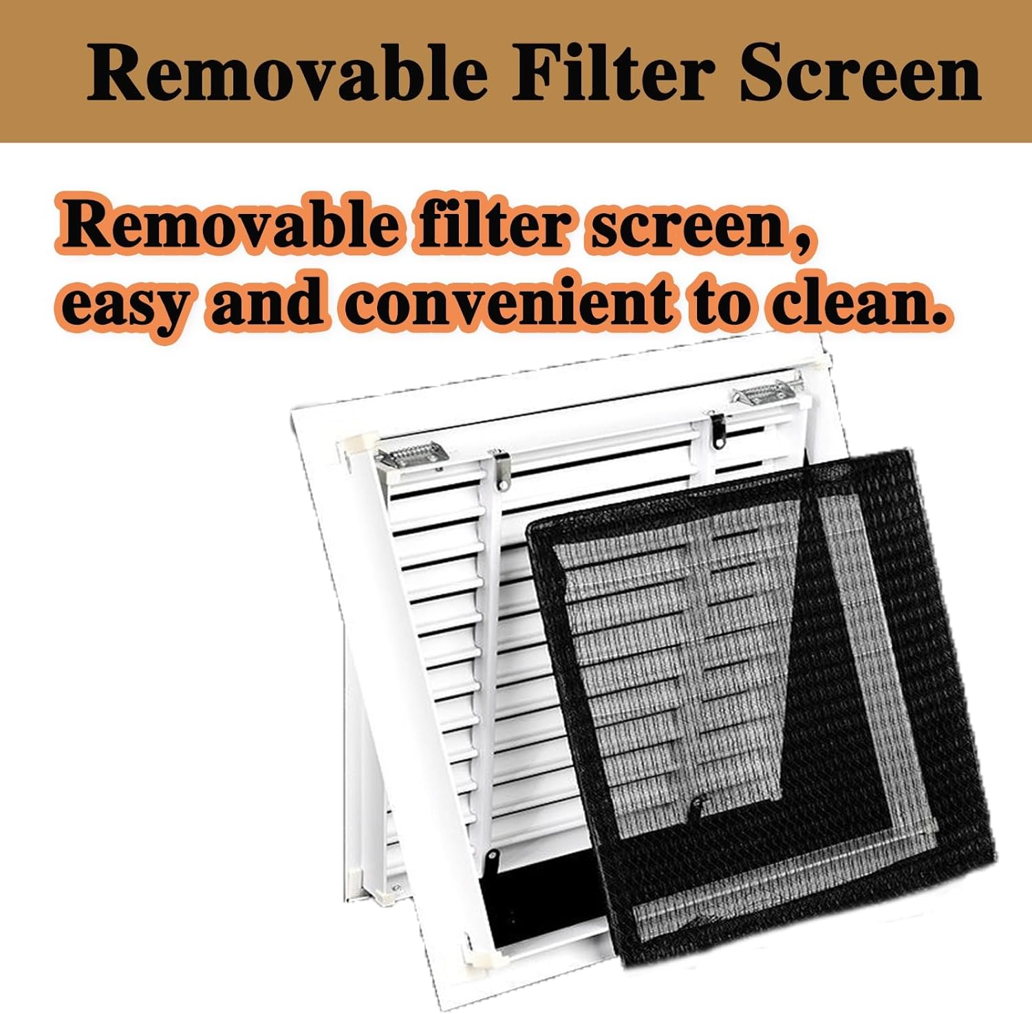 White 16x40in Vent Cover Grill with Filter Grid, for Home Wall Sidewall or Ceiling, Air Return Grille, Aluminum Air Vent Cover, for Home, Ceiling, Wall, Duct Opening Air Return Vents