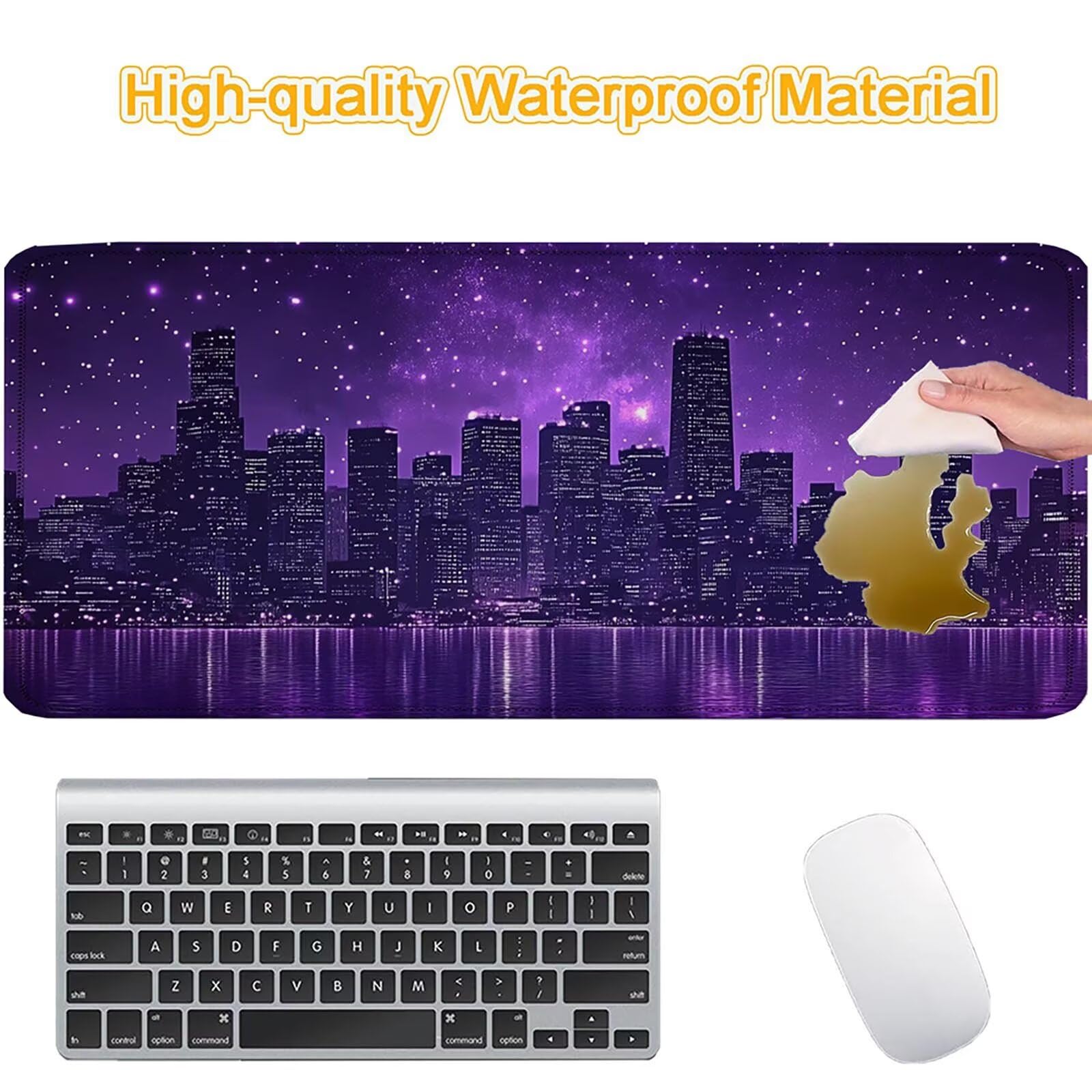 Tappetino Mouse 900x450mm | Superficie Ultra-Liscia | Viola 0-z698