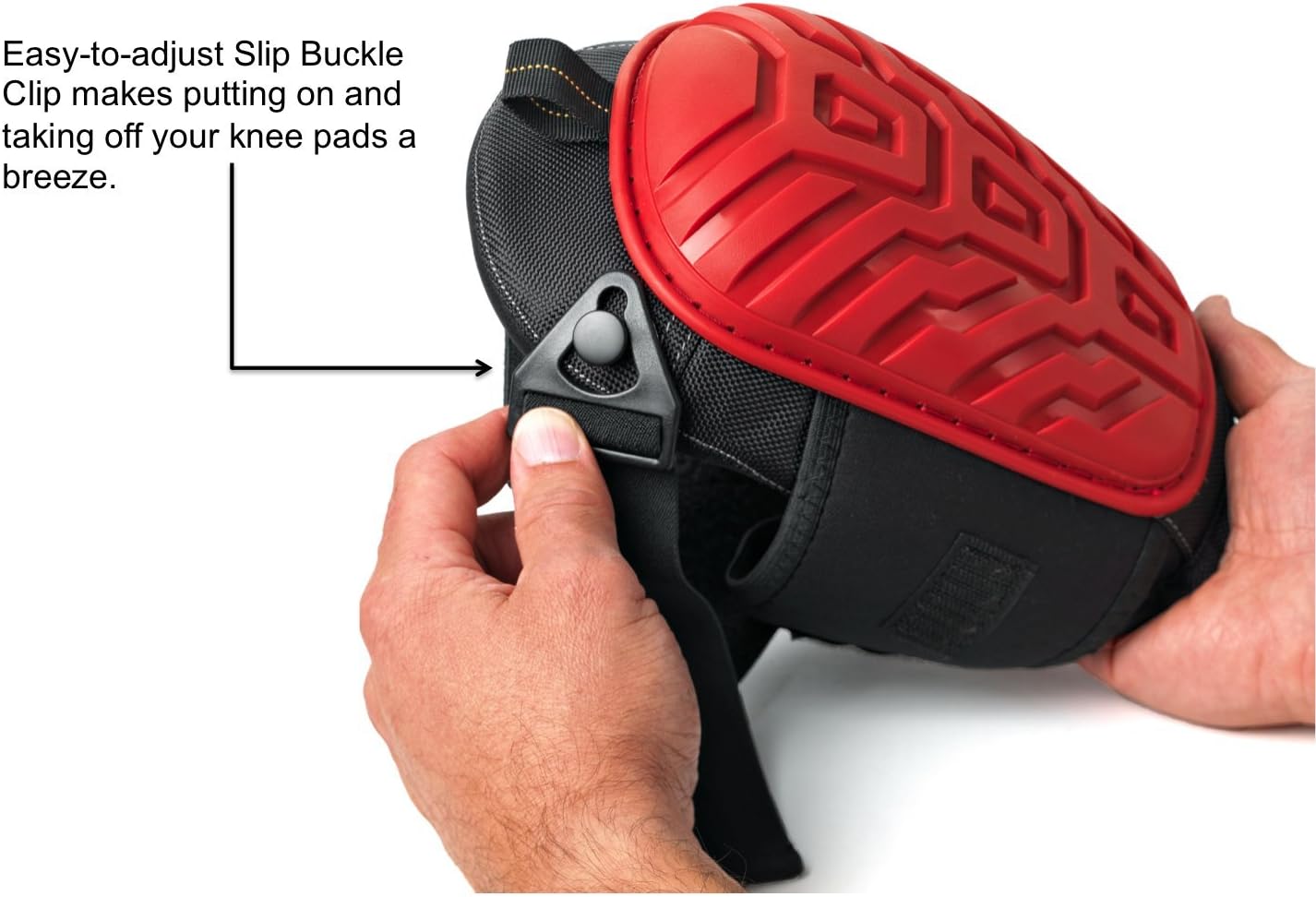 Up To 40% OFF SAVE YOUR KNEES – Gel Elite Knee Pads For Work & Gardening – Best Heavy Duty Professional Knee Pad For Construction, Concrete, Flooring, Cleaning & Knee Replacements (Adult, Red)