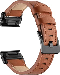 Watch Bands Compatible With Garmin Fenix 7x 6x 5x Tactix 7 pro 6x pro 5x plus watch,26mm Leather Watch band For Garmin Fenix 3 3HR MK2 Delta Enduro 1 2 For Men