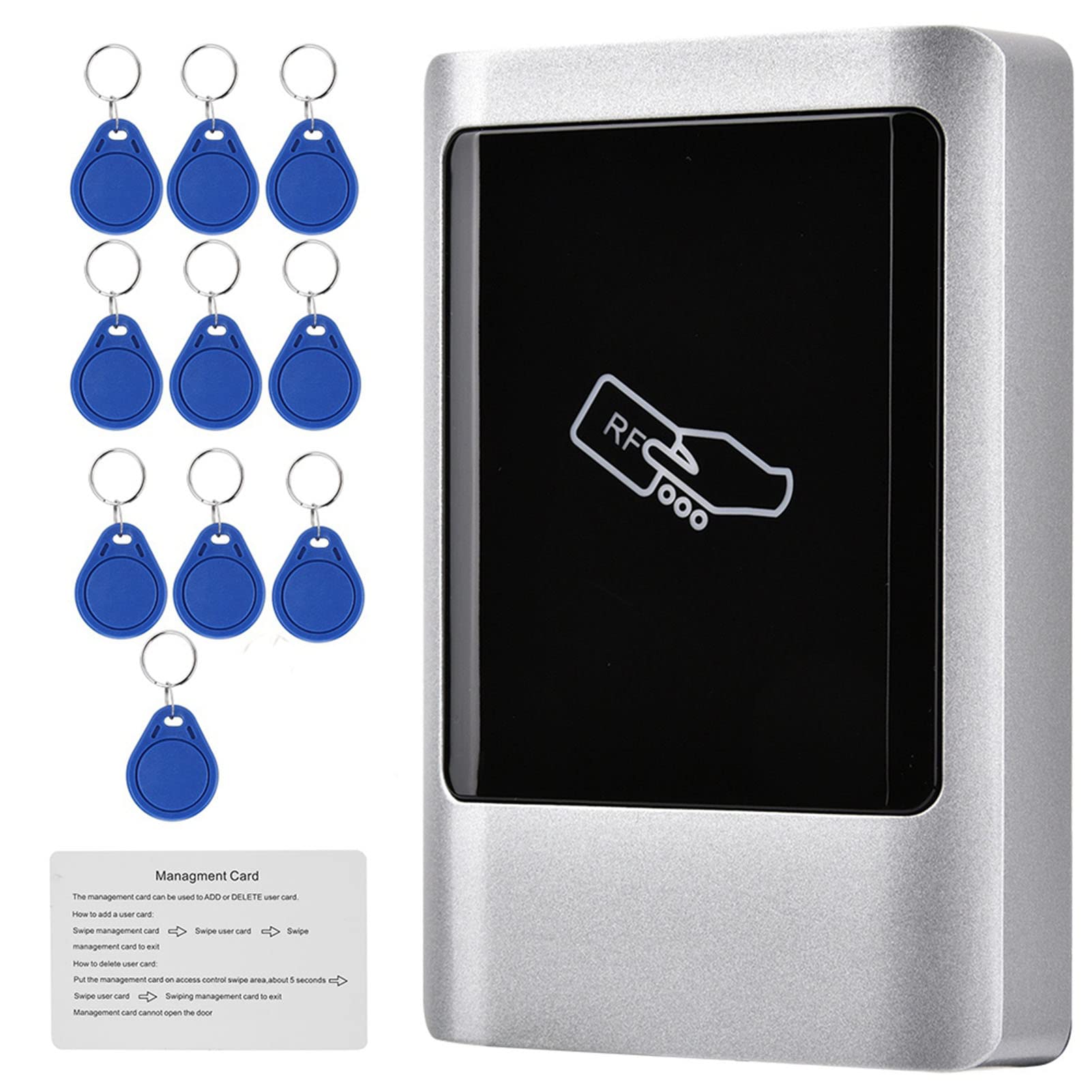 Lecteur RFID Extérieur étanche, Gestion Intelligente des Accès pour le Contrôle des Portes, Compatible avec les Cartes 13,56 MHz et 125 KHz (ID)