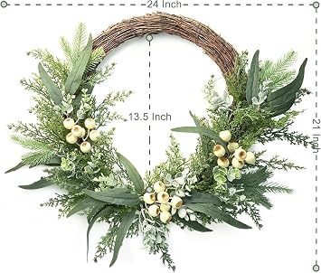 24 inch Wreath Cedar