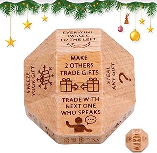 Santa Swap Gift Exchange Dice Exchange Gifts Dice Games Hilarious Game Gifts for Xmas Stocking Stuffers Gift Exchange Dice for Christmas Party and Family Night Holiday White Elephant Gifts for Adults